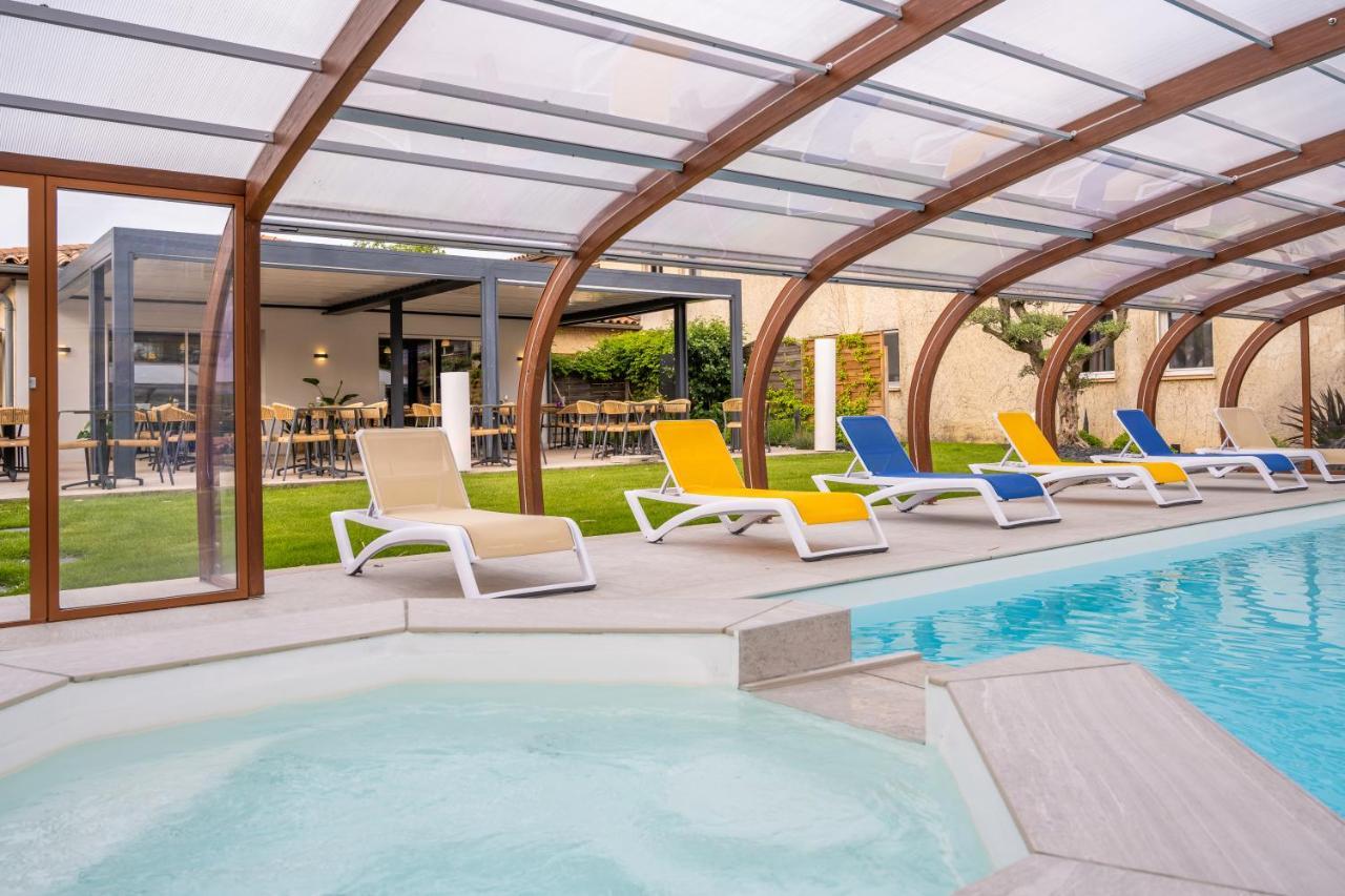 Logis Hotel Restaurant Le Clos Fleuri Castelnaudary Bagian luar foto